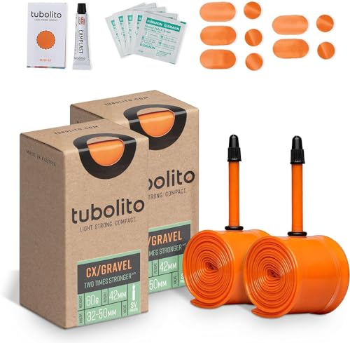 Tubolito Cx/Gravel Tubo Interior para Bicicleta, Unisex, Naranja, 700 x 30-47