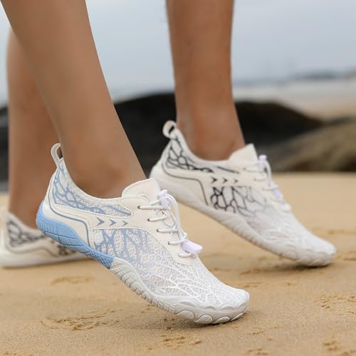Hike Barefoot Shoes for Women Men Waterproof Trail Running Healthy & Non-Slip Barefoot Shoes Beach Pool Aqua Swim Surf Hiking Walking Footwear with Wide Toe Box4