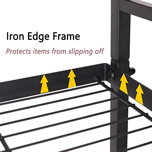 Soywey TBLS 5-Wire Shelving Metal Storage Rack Shelves, Standing Storage Shelf Units For Laundry Bathroom Kitchen Pantry Closet thumb #3