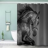★【Conception 3D】: Rideau de douche adopte une technologie d'impression numérique moderne, avec des couleurs vives, des motifs clairs et sans décoloration. Rideau de baignoire le design élégant et unique du motif garde votre salle de bain bien rangée et belle.