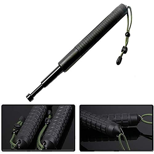 Collapsible Expandable Batons Selfs Defense Telescopic Stick with Anti-Slip Rope Easy to Carry & Used Protect for Women and Police - Thumbnail 6