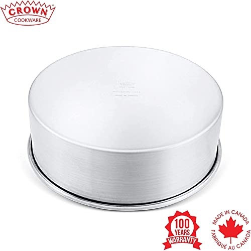 8 Inch Cake Pans Set Of 2, 2 Inch Deep, Heavy Duty, Fully Straight Sides, Made In Canada #TOP5