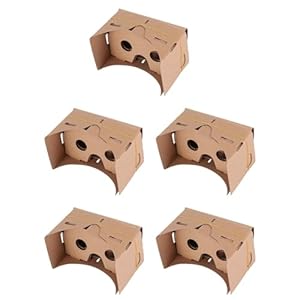 Louttary 5Satz DIY 3D VR Pappe Brille