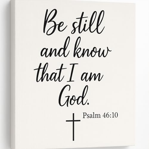 DoawBang “Be Still and Know” Psalm 46:10 Canvas Wall Art – 12x16 ...