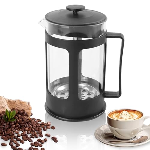 Listado de Cafeteras de émbolo de esta semana. 42 Cafetera de Prensa Francesa, Cafetera Prensa Francesa de Vidrio, Cafeteras de Émbolo, Prensa Francesa de Vidrio/Cafetera Francesa, con Sistema de Filtro de Malla de para Café y...