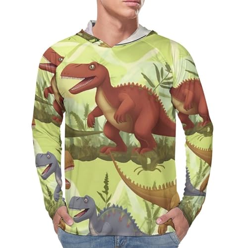 Sun Protection Shirt Long Sleeve Hoodie Dinosaurs Lightweight Rash Guard Quick Dry Sun Shirt for Outdoor4
