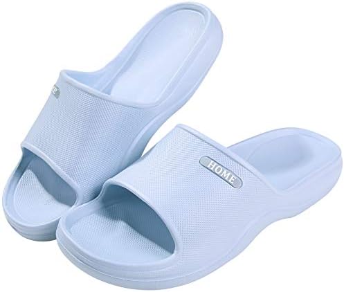 Soft Sandals Slides for Women Men Lightweight Beach Pool Shower Shoes Bathroom Slippers, Blue