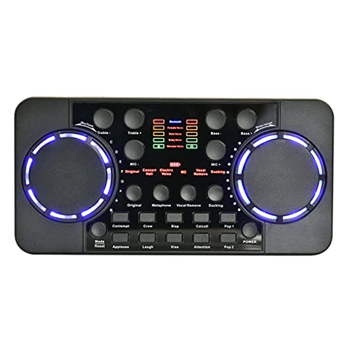 Ailan Tarjeta de sonido V300 Compatible con Bluetooth Mezcladores de audio Efectos DJ Music Studio...