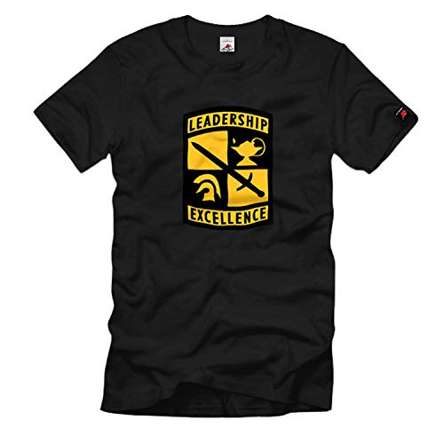 T-shirt # 1110 avec grand emblème ROTC américain noir rouge XL