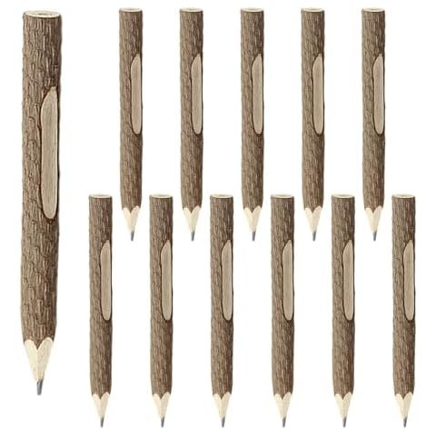 DUINIU 12 Unique Wooden Pencils Set Cover