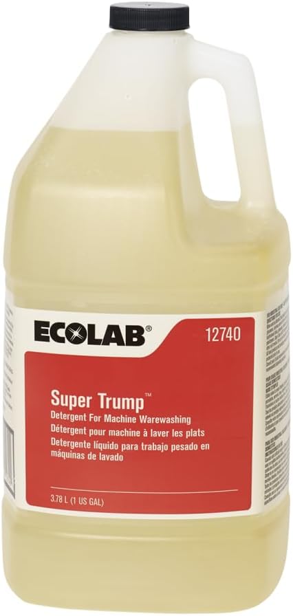 Ecolab Super Trump Dish Detergent, Gallon | 4/Case