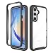 Produktbild ESHUYI® Hülle für Samsung Galaxy A26 5G 360 Grad Vollschutz Handyhülle Stoßfest Kratzfeste Staubdicht Klar Case Outdoor Panzerhülle mit Displayschutz und PC Bumper, Schwarz