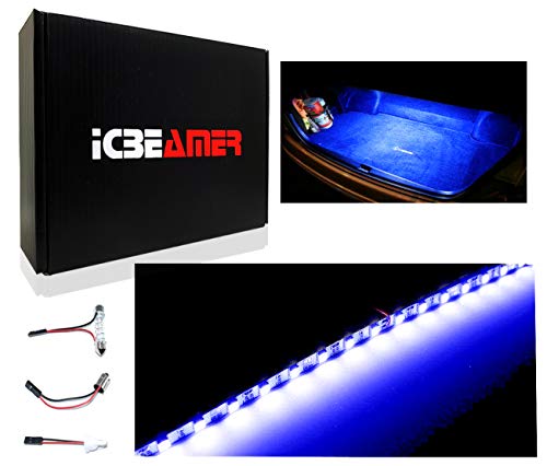 Tira LED ICBEAMER 12 pulg Luz azul alta potencia miniatura 6