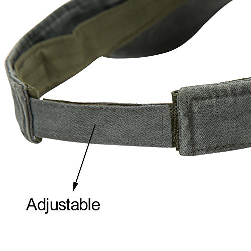 Sport Sun Visor Hats Cotton Ball Caps Empty Top Baseball Sun Cap For Men Women Army Green #TOP3