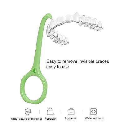 5 Pcs Clear Aligner Removal Tool for Invisalign Braces,Aligner Remove Hook for Retainers,Aligners Trays,Oral Care Accessory, Personal Orthodontic Supplies