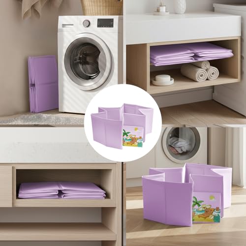 Image of Baby Bathtub for Newborn to Toddlers 1-6 Y, Foldable Infants Babies Bath Tub with Non-Slip Base and Drain Plug, Portable Bathtub for Home Outdoor (Pink, 75-45-25CM)