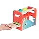 B. toys Xylophon und Hammerspiel mit ausziehbarem Xylophon – Klopfbank & Musikinstrument – Holzhammer & Kugeln, Holzspielzeug für Kinder, Spielzeug ab 1 Jahr