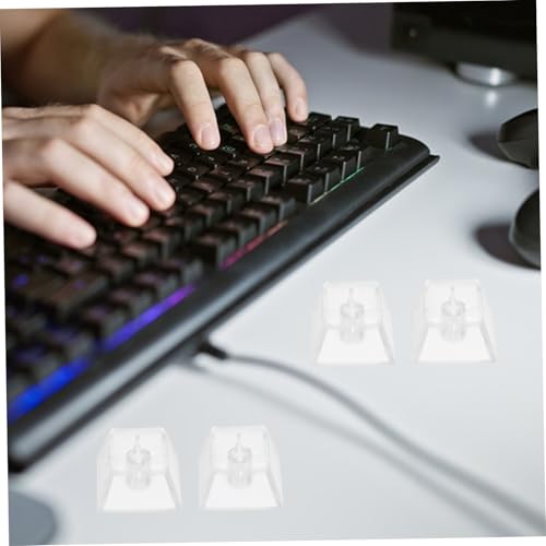 Teclas transparentes Tofficu de ABS para teclado mecánico retroiluminado, pack de 20 4