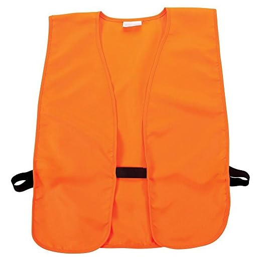 Allen Company Blaze Orange Hunting Vest (Adult, XL or Child) Quiet Polyester, No Zippers - Adjustable Hook and Loop Closure - Fits Over Jacket (26"-60") - High Visibility Vest - Hunting Accessories