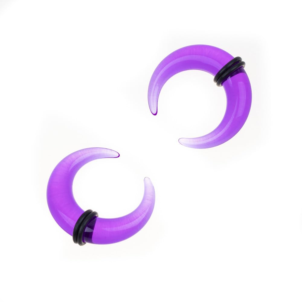 vogem Juego de 54/84 dilatadores de oreja, 1-10 mm/14G-00G, juego de dilatadores acrílicos, forma de cuerno, de buey, acrílico, espiral, para el cuerpo, joyas para mujeres y hombres, 1-10mm, Acrílico