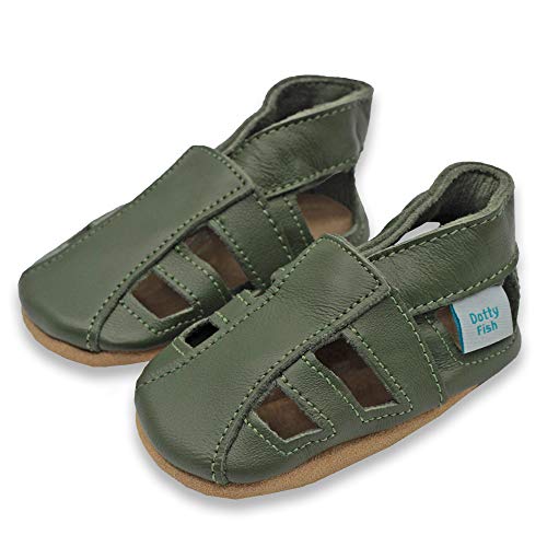 Dotty Fish Soft Leather Baby Sandals uniseks-baby Sandaal - Image 6
