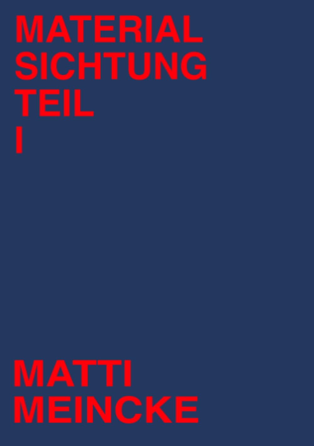 Materialsichtung Teil 1