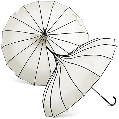 Queekay 2 Pcs Vintage Pagoda Umbrellas Cover