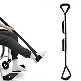 xutong Beinheber, 100cm Beinhebergurt, Standing Aid Walking Aid for Seniors, Leg Strap Leg Lifting Strap with Padded and Handle, Rollstuhl und Sofa, Schwarz