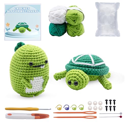 Trousse crochet débutants, kit animaux DIY avec tutoriels
