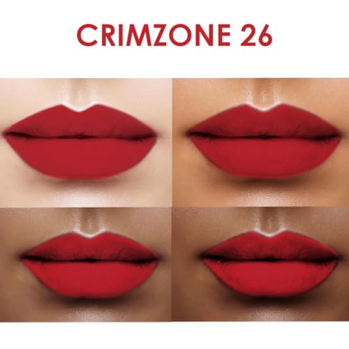 Image of One Wish Creamy Matte Lipstick Long Lasting for Women - Crimzone Shade 26 | Full Coverage | Creamy Formula | No Flaky Lips | No Dryness| High-Pigment | SPF | Vitamin E, Almond Oil & Shea Butter for Moisturising Lip | 8 Hrs Lasting | Smooth Finish | 3.8 gm