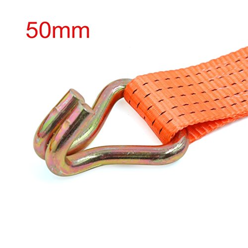Image of Toriox Portable Ratchet Strap Bike Tension Rope Luggage Transport Lashing Tow Truck Car Cargo Motorcycle Tie Down Belt Strong 500 Kg Load Cap / 1500 Kg Break Strength Capacity (Multi Color)