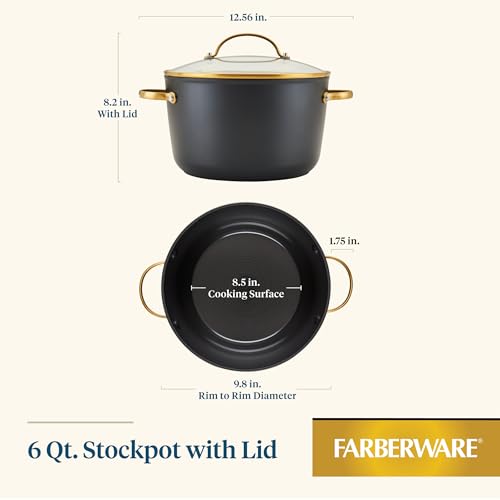 Farberware 13868 Forged Induction Ceramic Nonstick Cookware Stockpot thumb #1