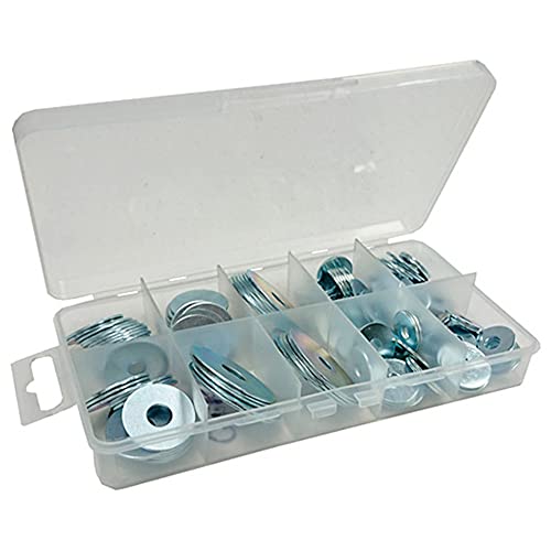 Bulk Hardware bh06560 Sortiment of Mudguard Penny Reparatur Unterlegscheiben in eine 10 fach Carry Case.