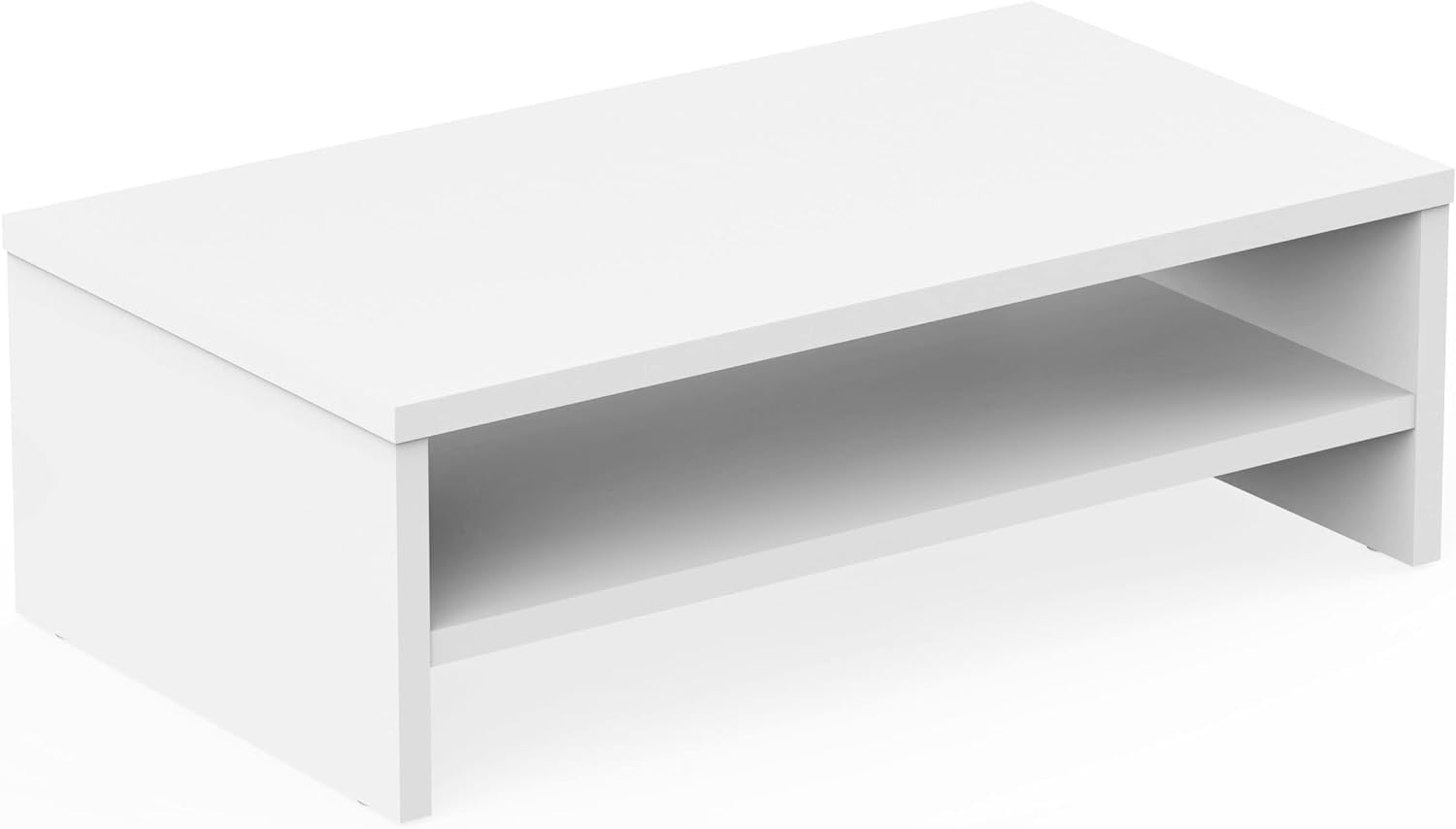 UniShop 2 Tiers Wooden Computer Monitor Riser for Laptop, Computer Perfect for Office, Home Desk (White, 16.7 Inches x 9.3 Inches x 5.5 Inches (Length x Width x Height))-picture-32