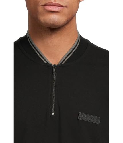 Armani Exchange Men's Zip Cotton Polo4