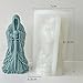 Sword Man Cylinder Candle Mold - Resin Casting Silicone Molds for Home Decor & Candle Making Wave Spiral Mold