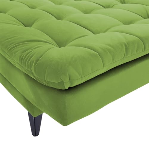 Image of Casaliving Danny Sofa Cum Bed for Living Room Premium Fabric Sofa New 3 Seater Sofa Cum Bed Velvet Fabric with 2 Cushions (Colour Light Green) Suitable for All Indoor Sofa Set