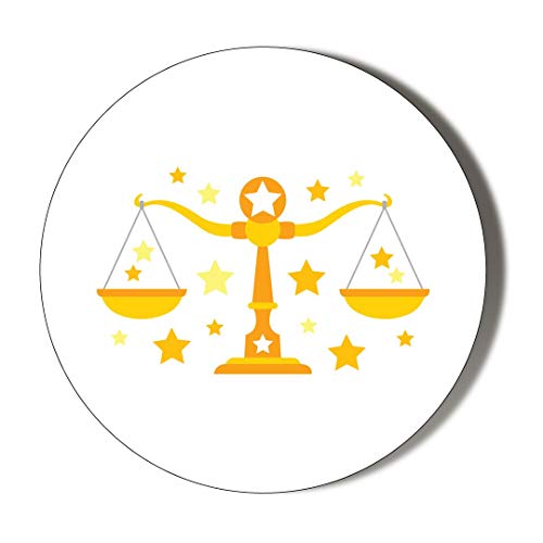 Preisvergleich Produktbild Kosmetikspiegel mit Sternzeichen Waage, 77 mm