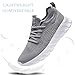 RJYWGS Sneakers for Men Women Running Tennis Gym Sneaker Slip On Comfortable Lightweight Athletic Workout Fashion Sports Shoes Light Gray Size Women 8/ Men 6.5
