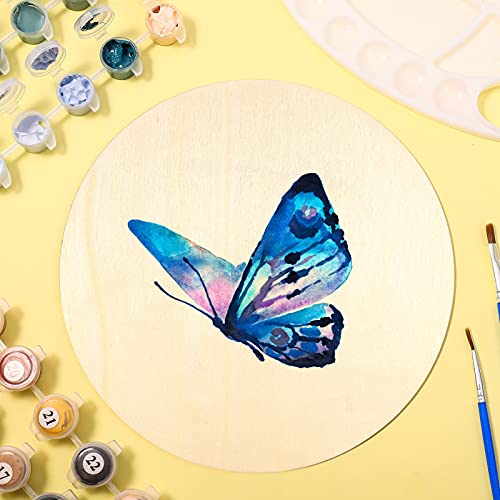 Auidy_6TXD 15 dischi di legno naturale rotondi