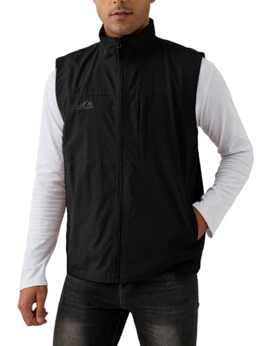 Image of Gihuo Men's Fishing Vest Utility Vest Casual Outdoor Quick Dry Safari Travel Golf Vest Work Vest