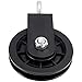 MAAIGU 2 PCS 3.54 in/90 mm Cable Pulley Wheel, 360 Degree Silent Detachable Rotation Traction Wheel, Heavy Duty Mute Swivel Fitness Pulley Wheel for DIY Gym Pulley System, Equipment Replacement, Hoist