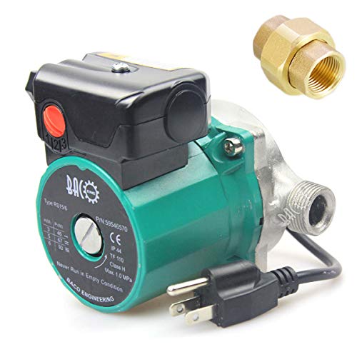 BACOENG 3/4" 110V NPT Hot Water Circulation Pump Circulating Pump For Solar Heater
