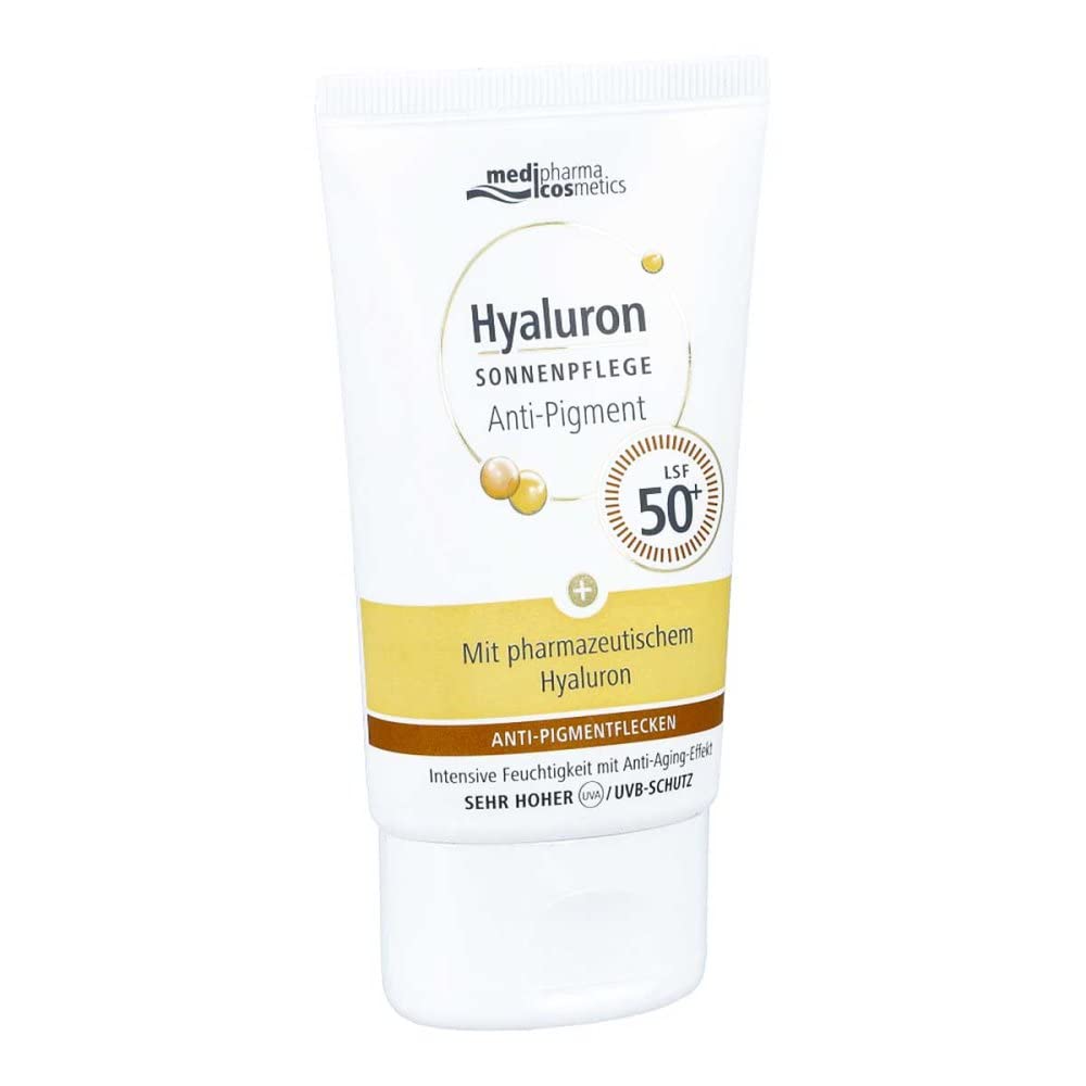 medipharma cosmetics Hyaluron Sonnenpflege Anti-Pigment LSF 50+, 50 ml Crema