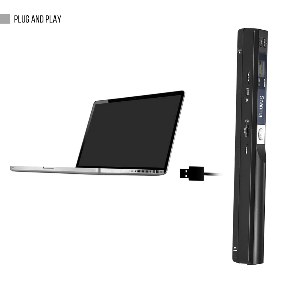 Scanner De Documents Portable Sans Fil A4 – 900 DPI, Avec écran LCD Et Carte TF 8 Go, Parfait Pour étudiants Et Professionnels