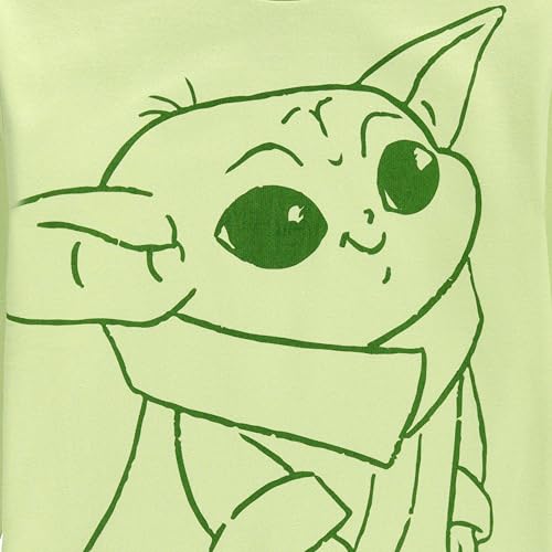 Image of STAR WARS Girls Baby Yoda Crewneck Sweatshirt and Shorts Clothing Set- Little and Big Girl Sizes 4-16