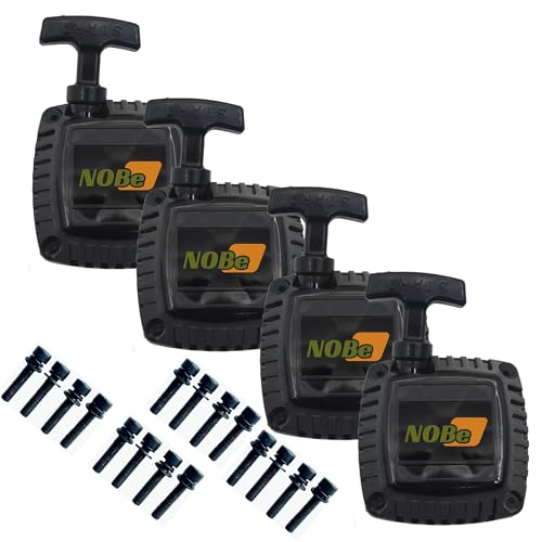 Generic Pack of 4 - Aluminum core pull start Starter fit for 23cc 26cc 29cc 30.5cc Zenoah RCMK CY Rovan KM engine for RC Baja Remote control gasoline car 1/5 scale