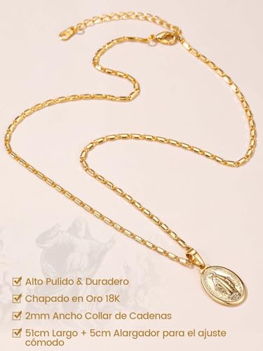 Colgante Virgen de Oro Milagrosa Joyería Goldchic