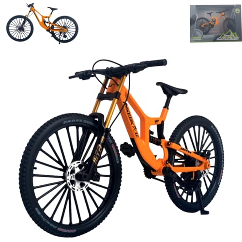 Kuasting 1:8 Scale Mountain Bike Toy DS Die-Cast Mini Finger Bicycle Model Toy Bicycle Figurine...