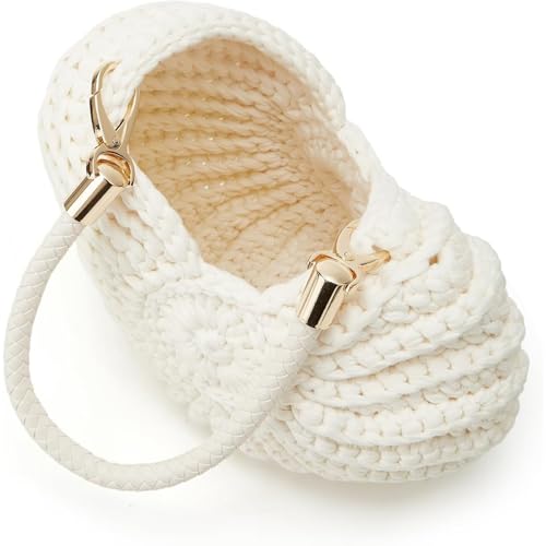 Image of Bohemia Crochet Handwoven Seashell Bag Women Summer Beach Bag Boho Evening Clutch Purses Shoulder Crossbody Bags